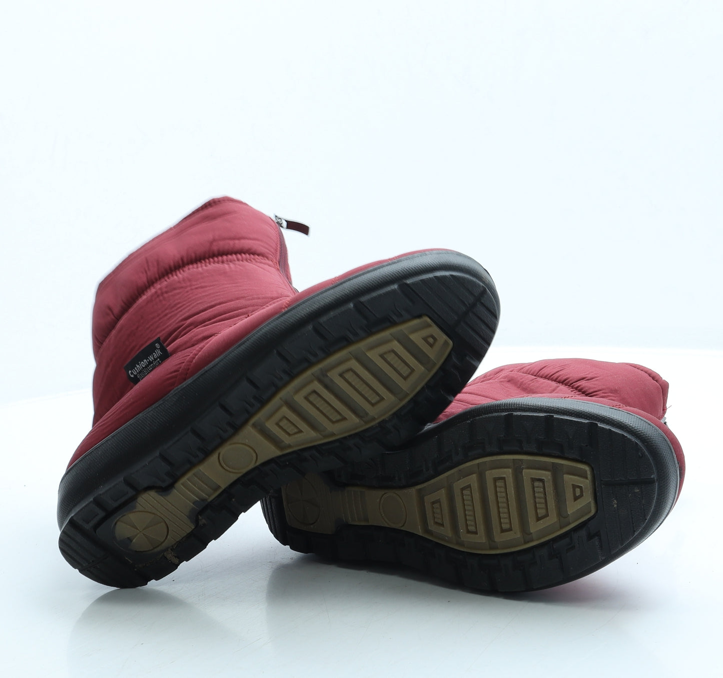 Cushion Walk Womens Red Polyester Snow Boot Boot UK 4