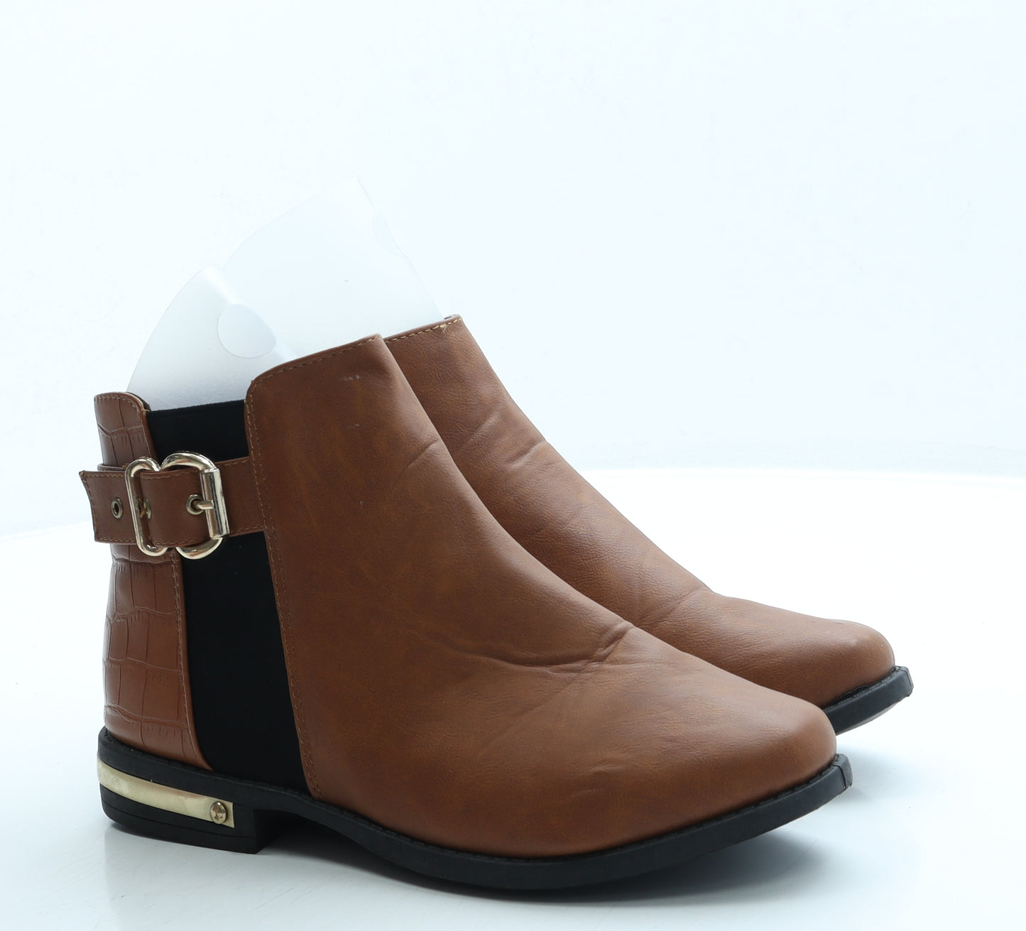 Studio Womens Brown Leather Chelsea Boot UK 7