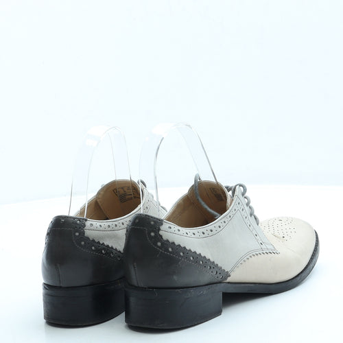 Clarks Womens Beige Leather Flat UK 4.5