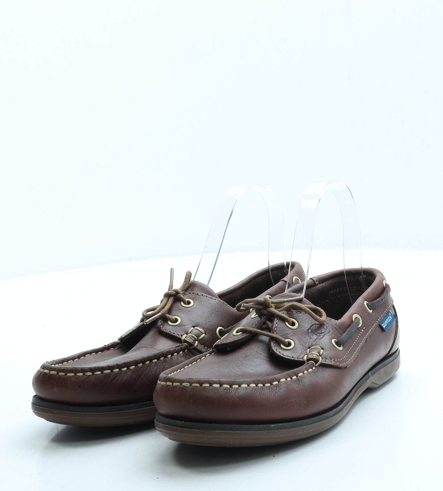Quayside Boys Brown Leather Boat Shoe Casual UK 4 37