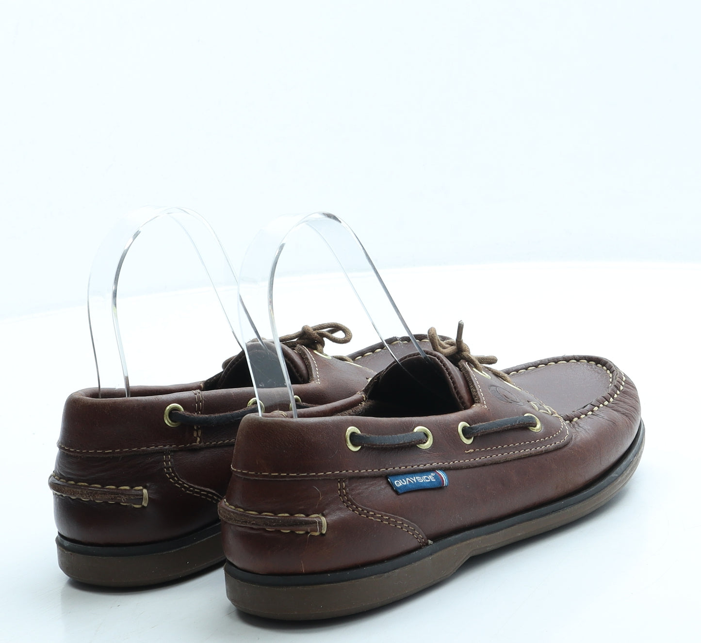 Quayside Boys Brown Leather Boat Shoe Casual UK 4 37