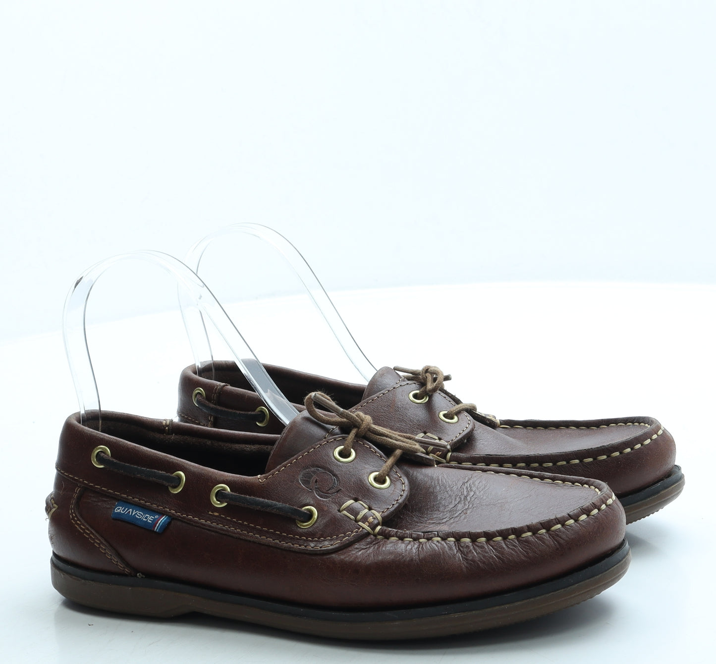Quayside Boys Brown Leather Boat Shoe Casual UK 4 37