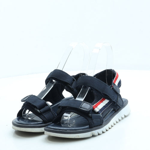 George Boys Blue Polyester Slip On Sandal UK 1 33