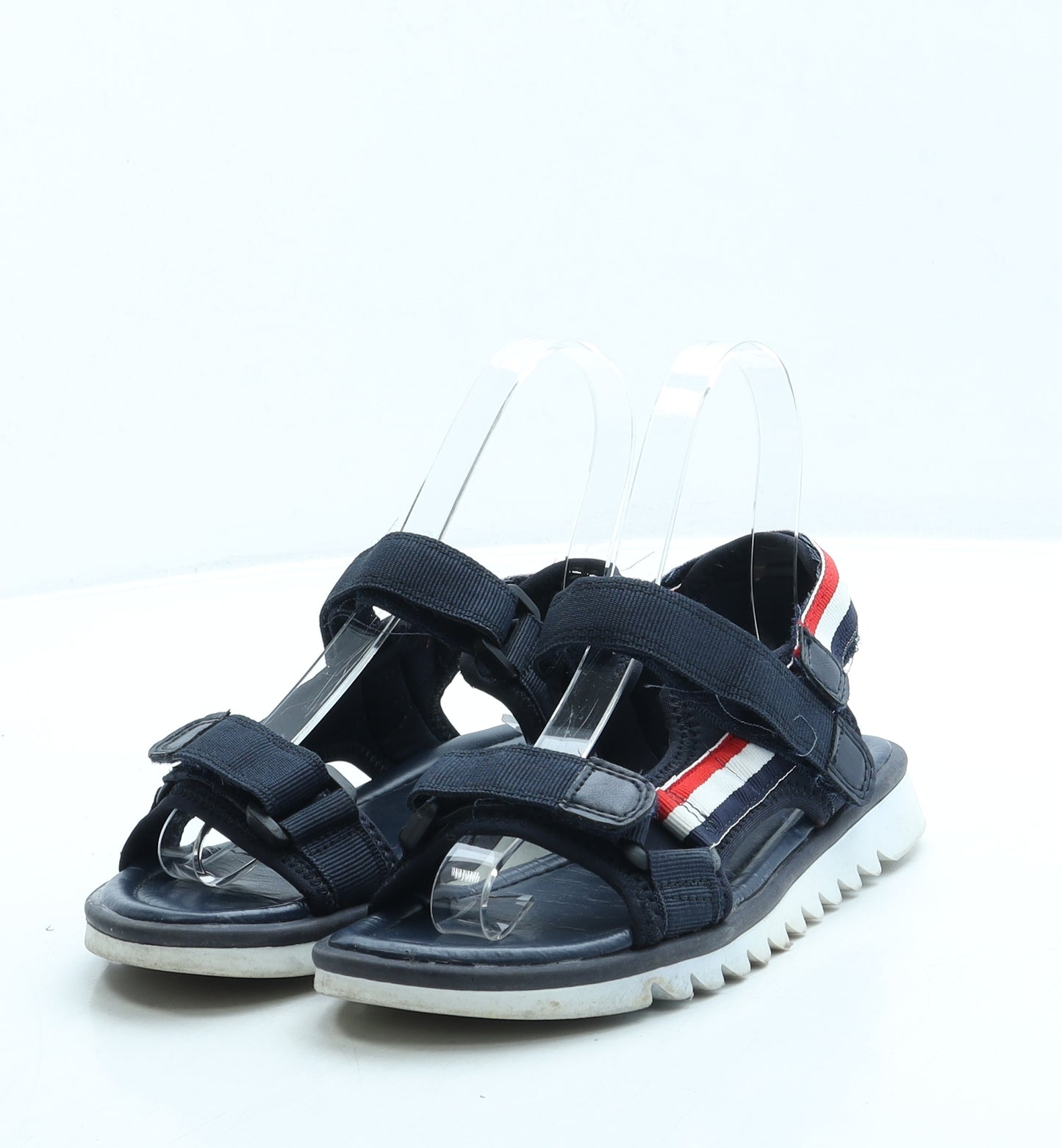 George Boys Blue Polyester Slip On Sandal UK 1 33