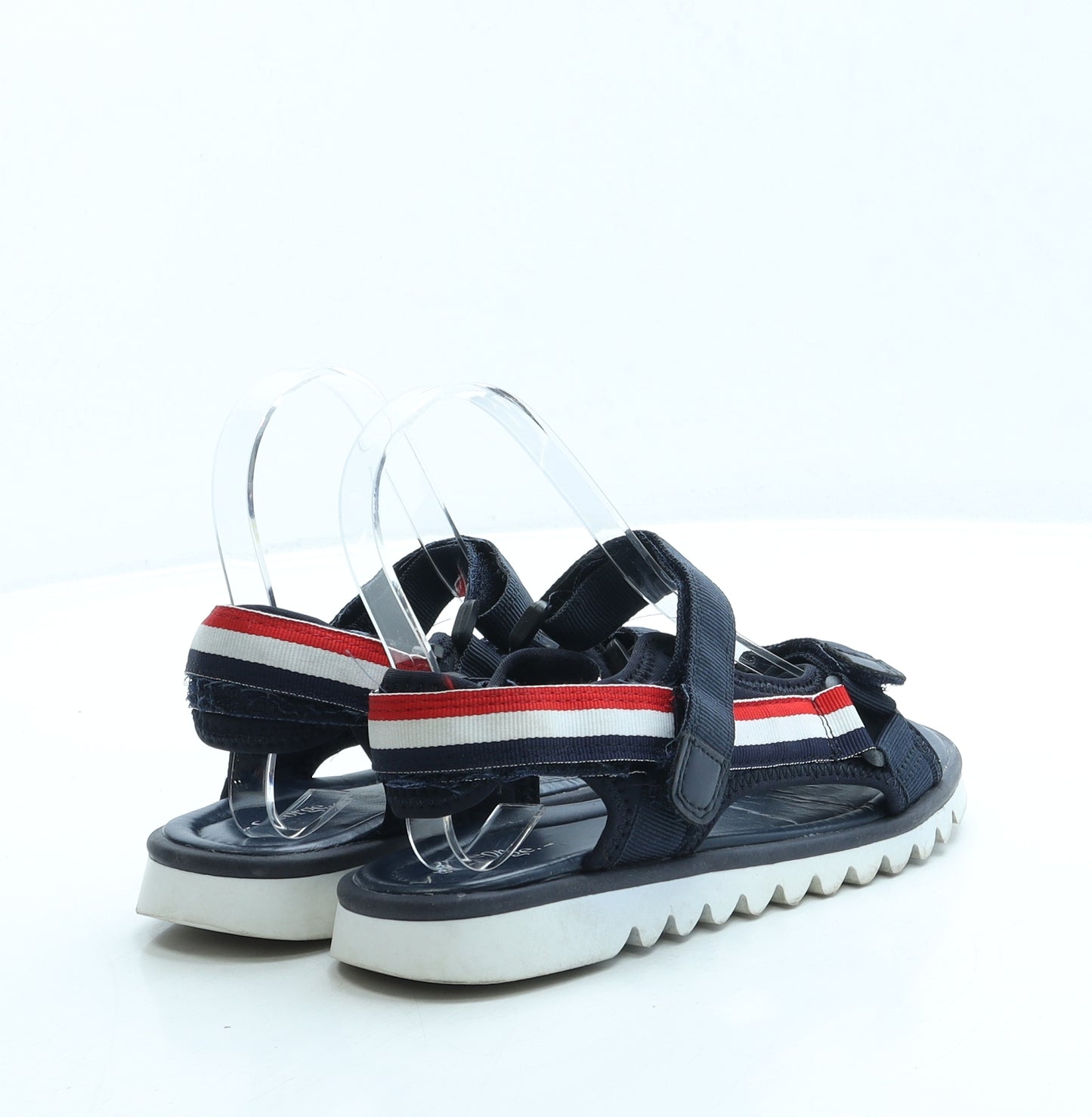 George Boys Blue Polyester Slip On Sandal UK 1 33