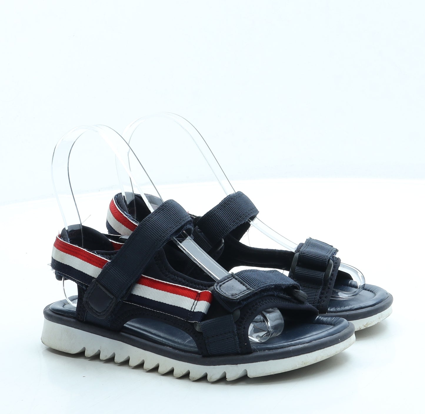 George Boys Blue Polyester Slip On Sandal UK 1 33