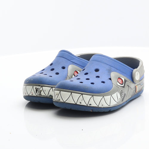 Crocs Boys Blue Rubber Loafer Sandal UK 13 - Spaceship Crocs