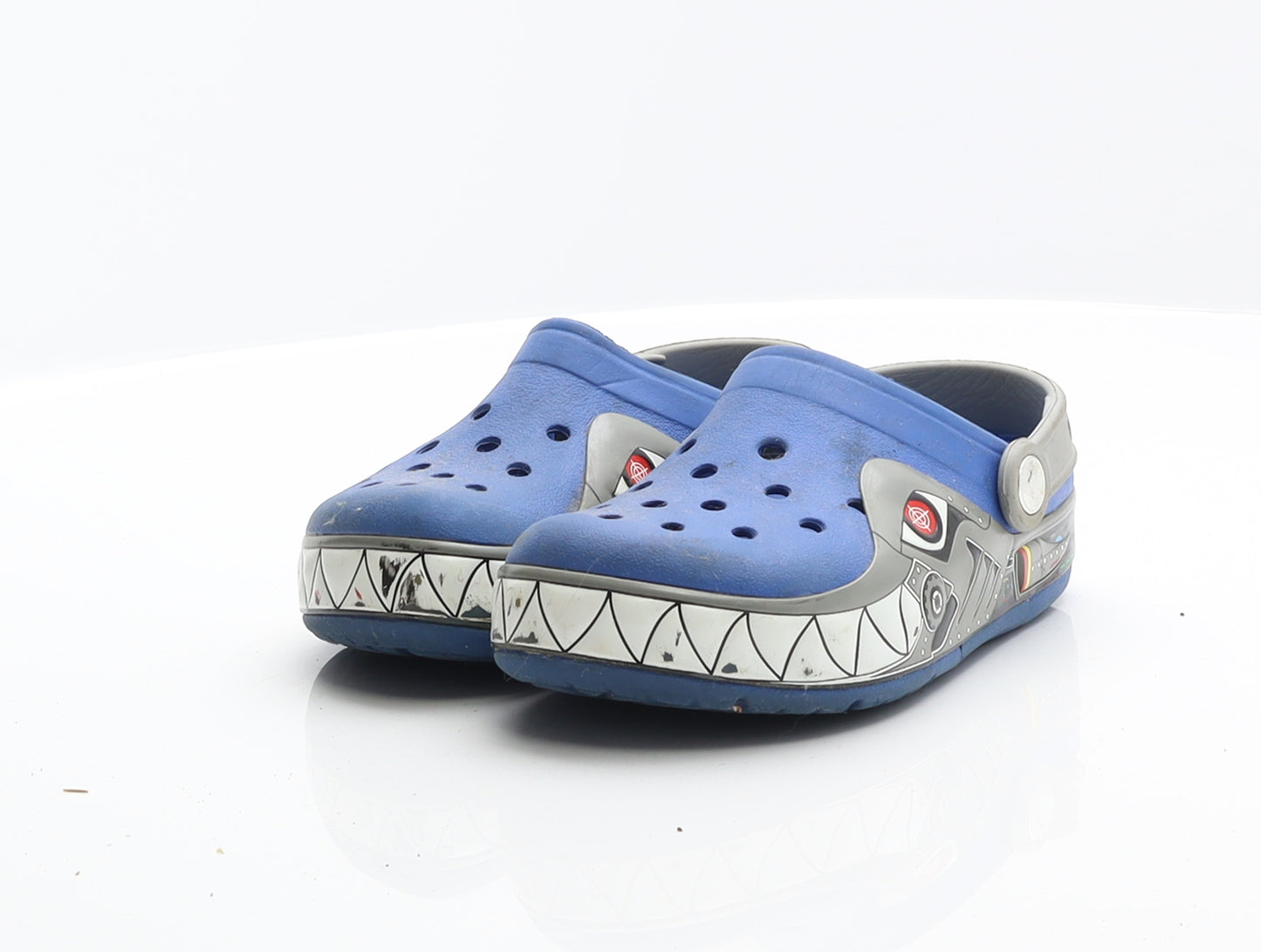 Crocs Boys Blue Rubber Loafer Sandal UK 13 - Spaceship Crocs
