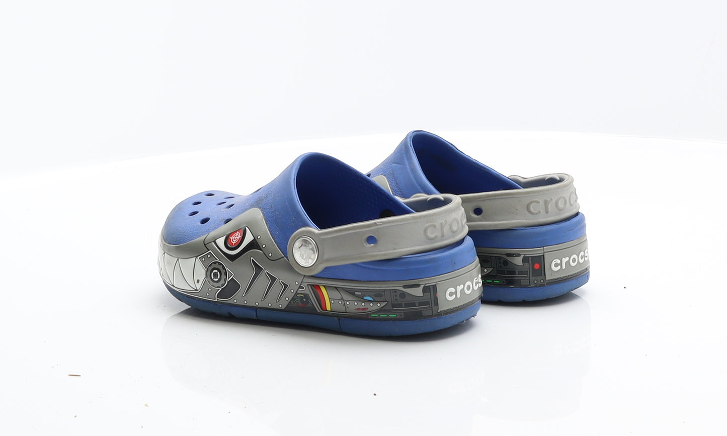 Crocs Boys Blue Rubber Loafer Sandal UK 13 - Spaceship Crocs