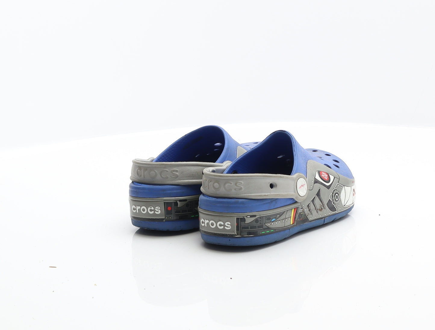 Crocs Boys Blue Rubber Loafer Sandal UK 13 - Spaceship Crocs