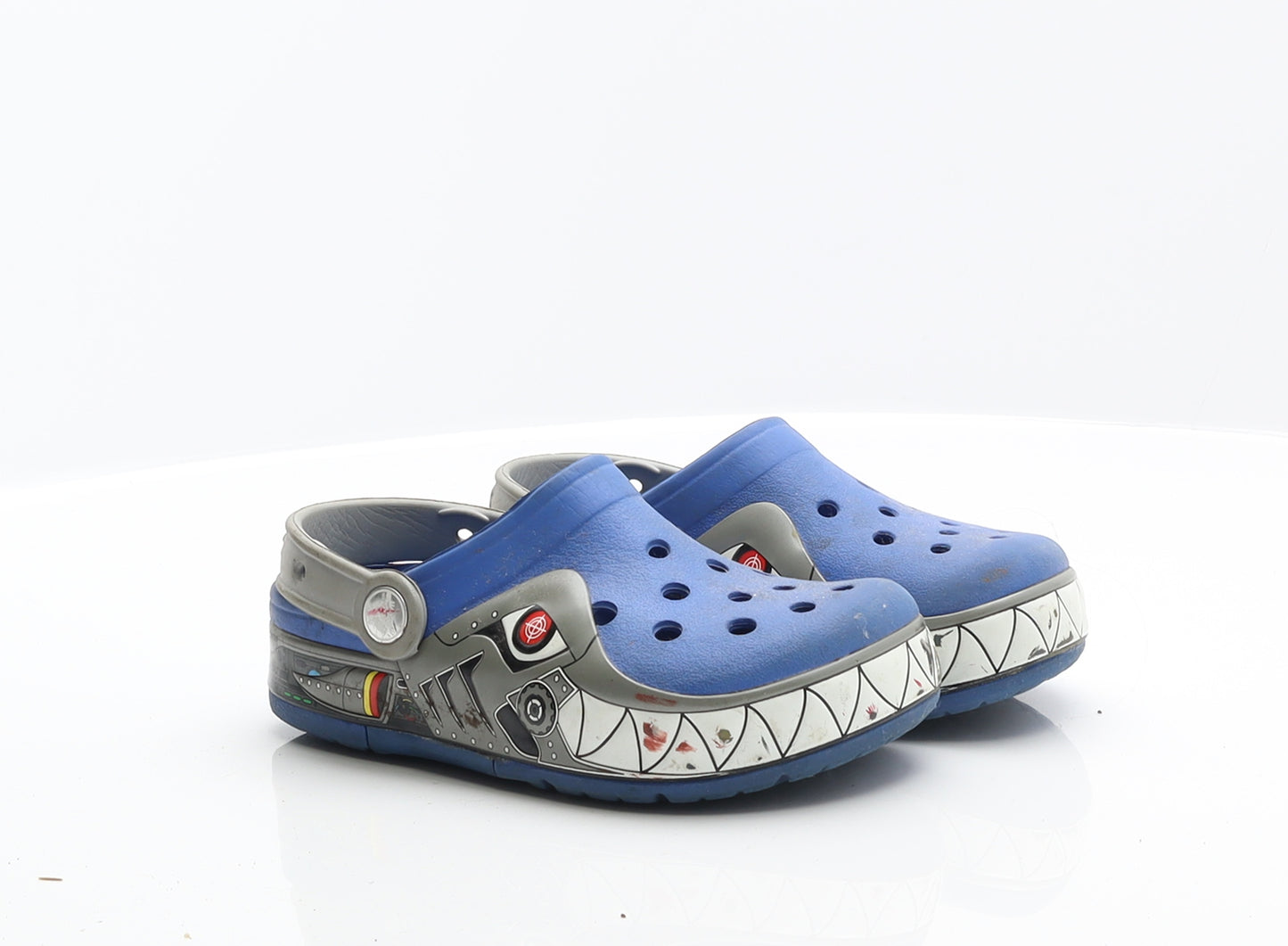 Crocs Boys Blue Rubber Loafer Sandal UK 13 - Spaceship Crocs