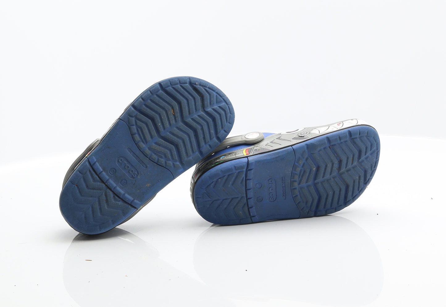 Crocs Boys Blue Rubber Loafer Sandal UK 13 - Spaceship Crocs