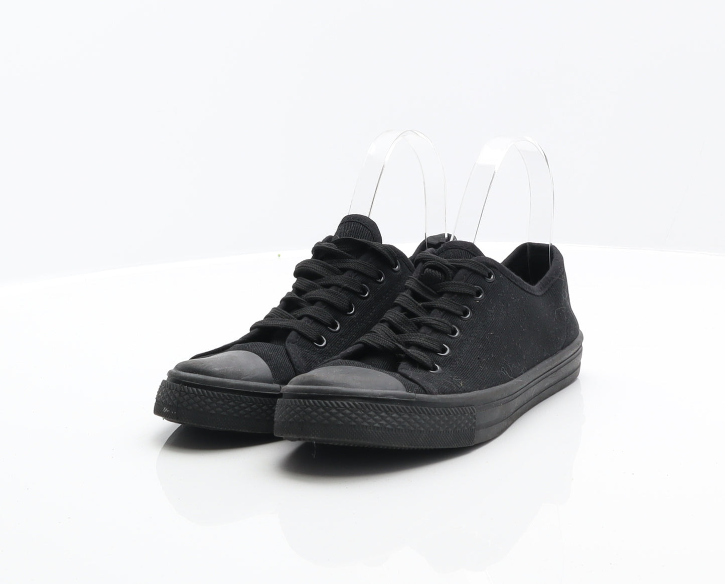 Urban Jacks Boys Black Fabric Trainer UK 4