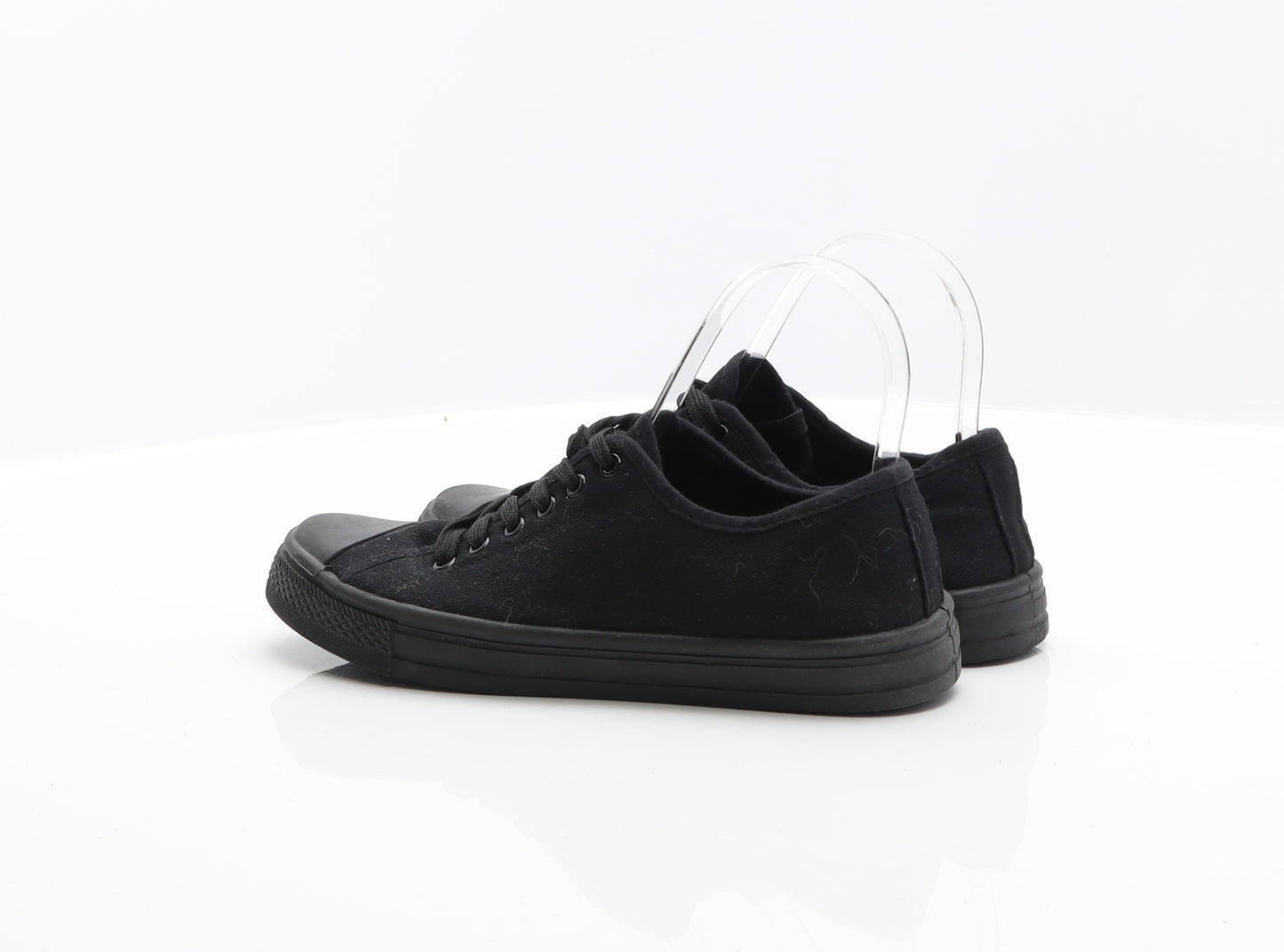 Urban Jacks Boys Black Fabric Trainer UK 4