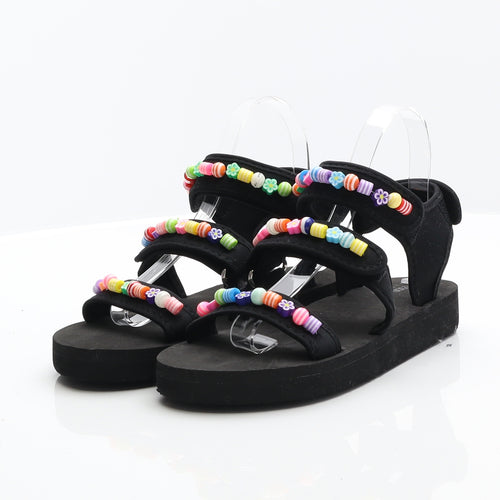 ASOS Womens Black Synthetic Gladiator Sandal UK 5