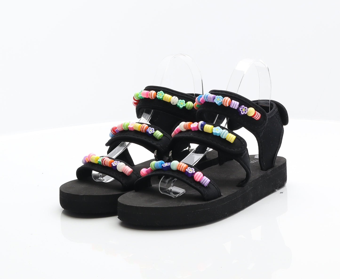 ASOS Womens Black Synthetic Gladiator Sandal UK 5