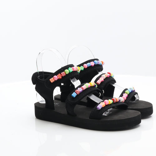 ASOS Womens Black Synthetic Gladiator Sandal UK 5
