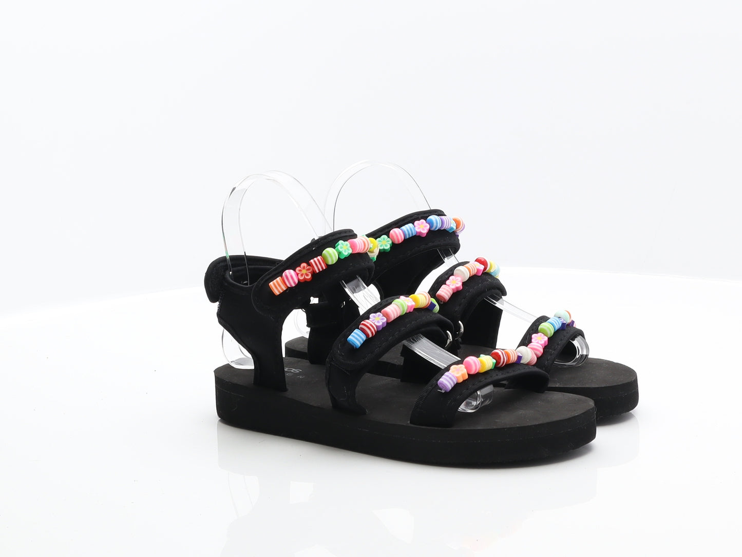 ASOS Womens Black Synthetic Gladiator Sandal UK 5