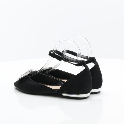 Miss KG Womens Black Suede Flat UK 3.5 36