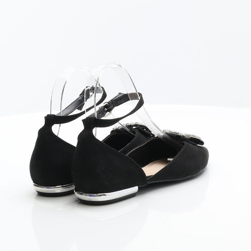 Miss KG Womens Black Suede Flat UK 3.5 36