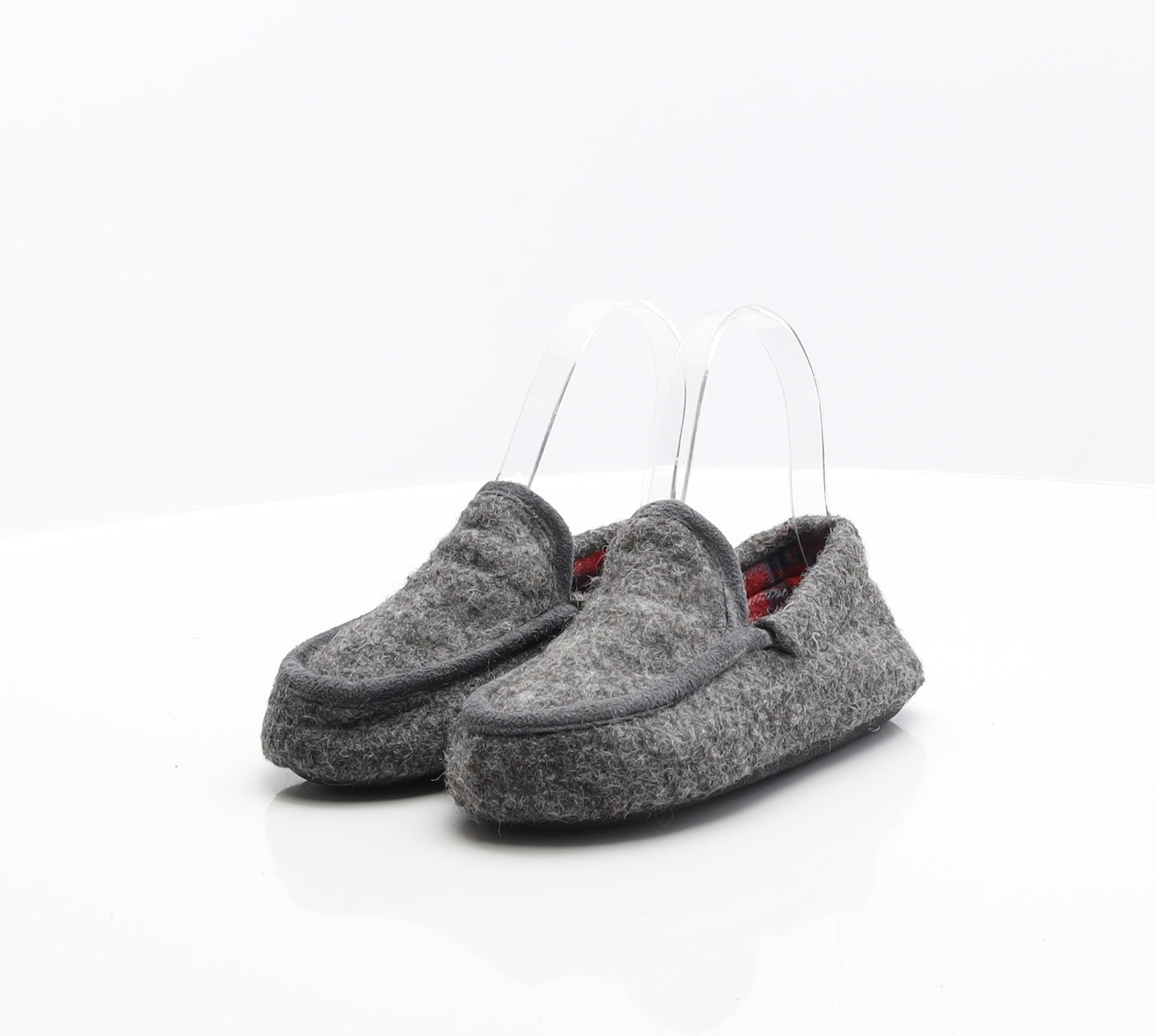Preworn Boys Grey Synthetic Mule Slipper UK 11
