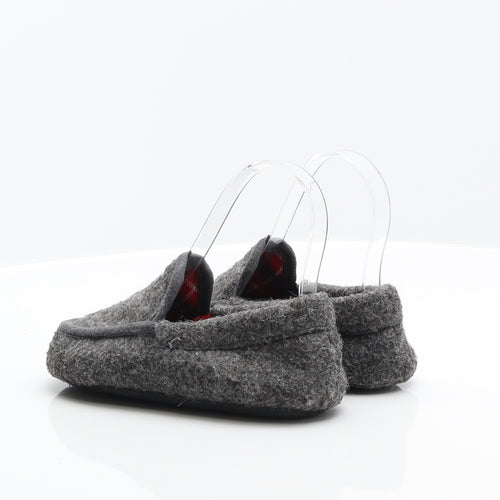 Preworn Boys Grey Synthetic Mule Slipper UK 11