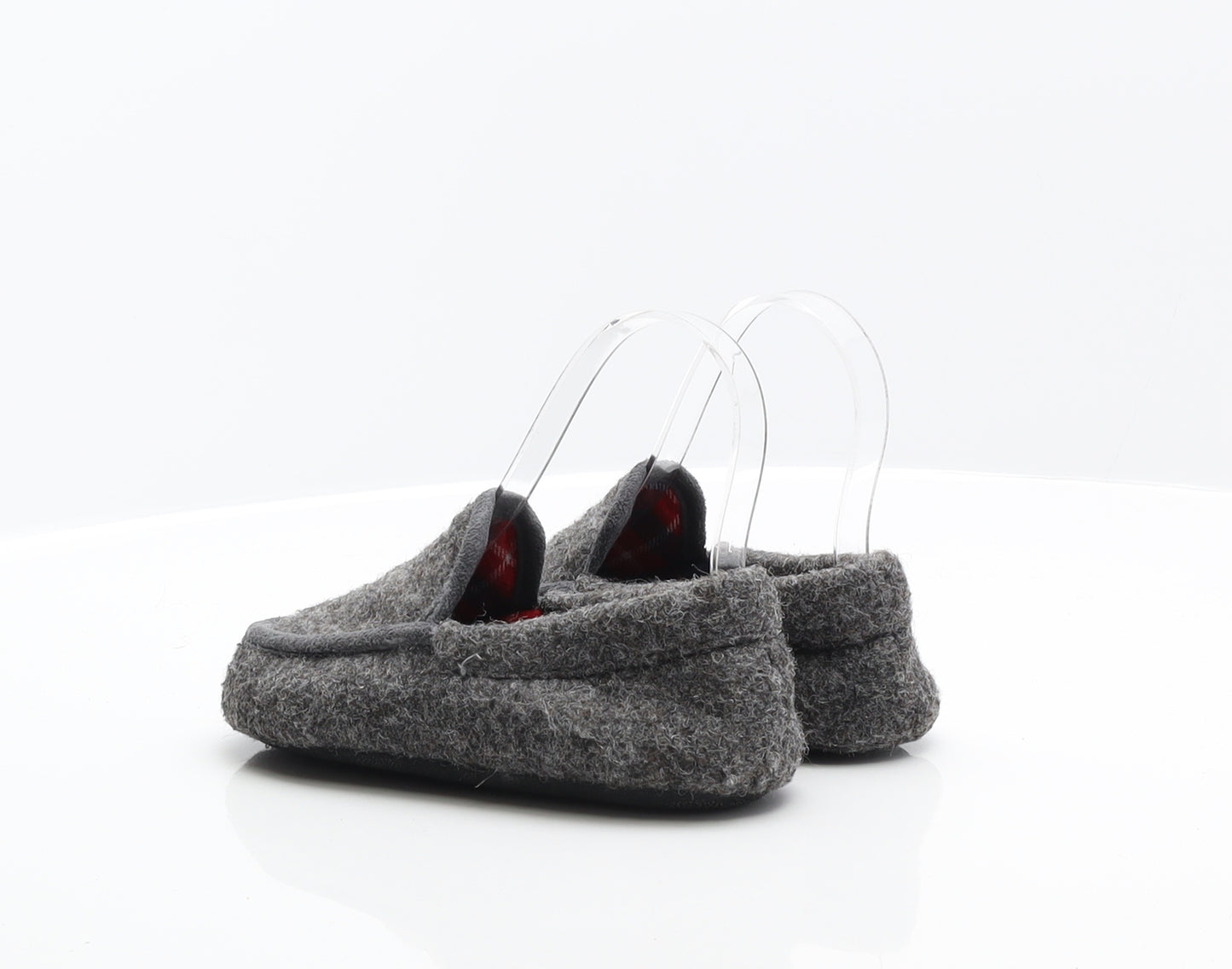 Preworn Boys Grey Synthetic Mule Slipper UK 11