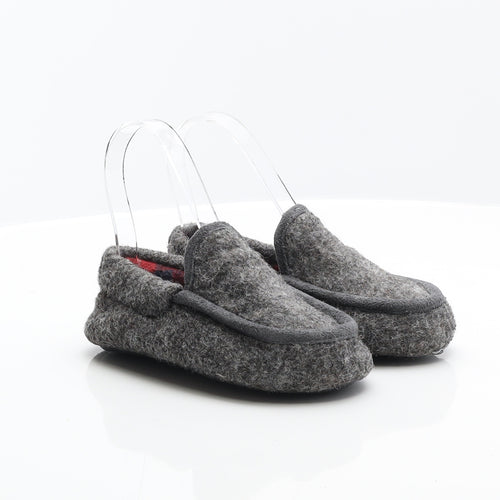 Preworn Boys Grey Synthetic Mule Slipper UK 11