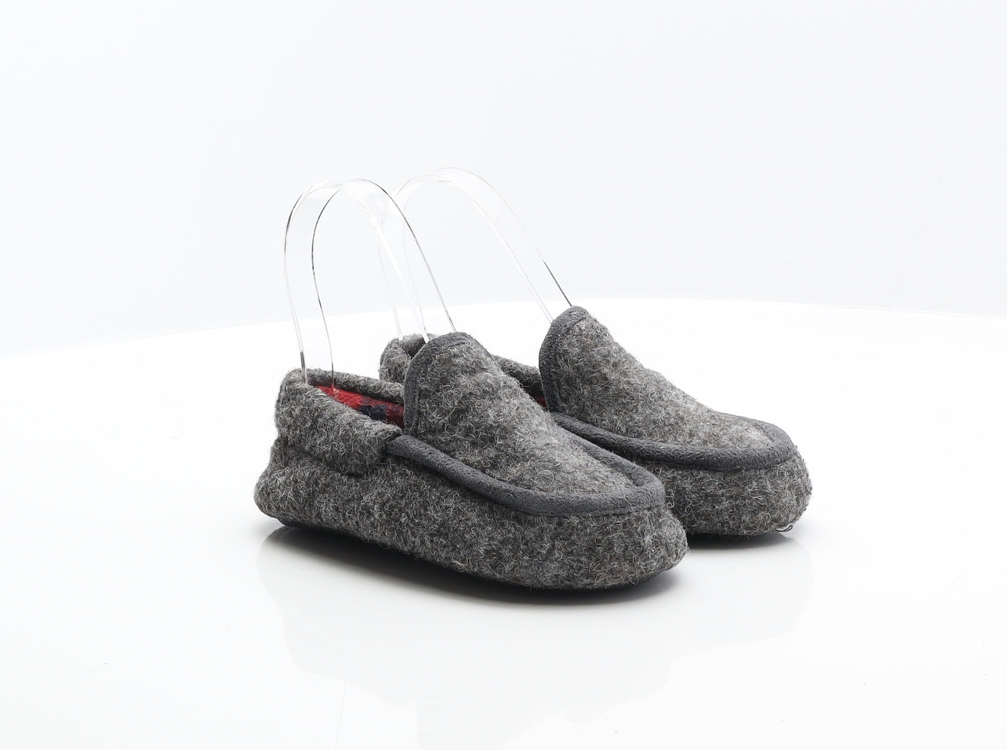 Preworn Boys Grey Synthetic Mule Slipper UK 11