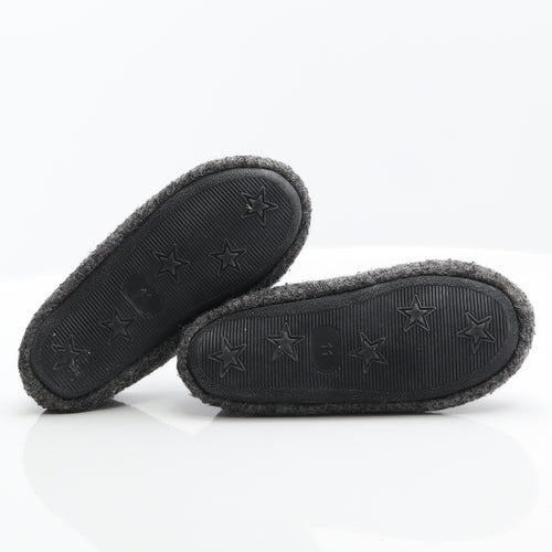 Preworn Boys Grey Synthetic Mule Slipper UK 11