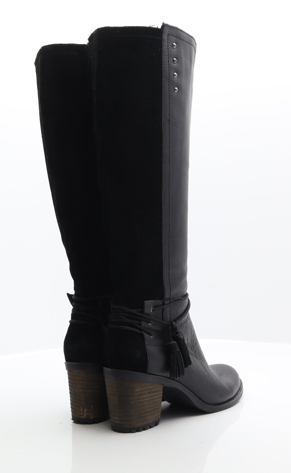 Kaleidoscope Womens Black Leather Cowboy Boot UK 6