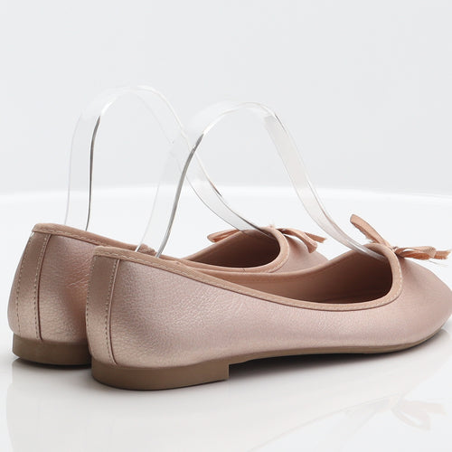 New Look Womens Pink Synthetic Ballet Flat UK 4 37