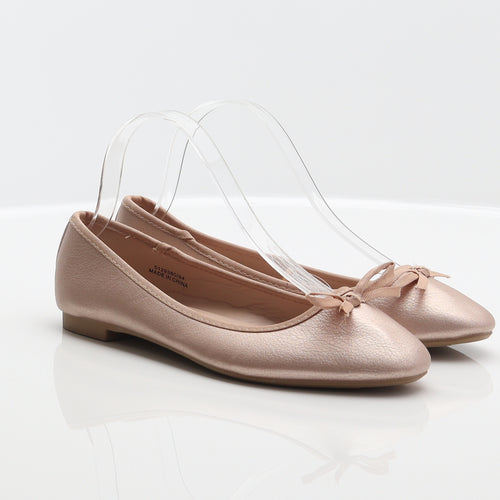 New Look Womens Pink Synthetic Ballet Flat UK 4 37