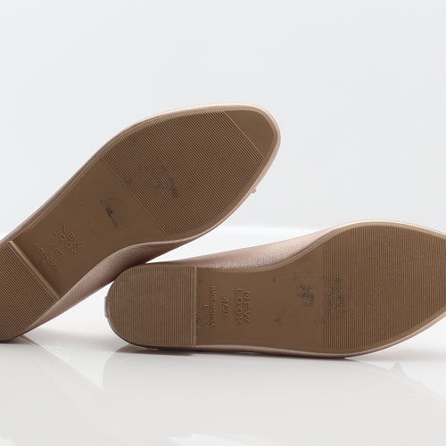 New Look Womens Pink Synthetic Ballet Flat UK 4 37