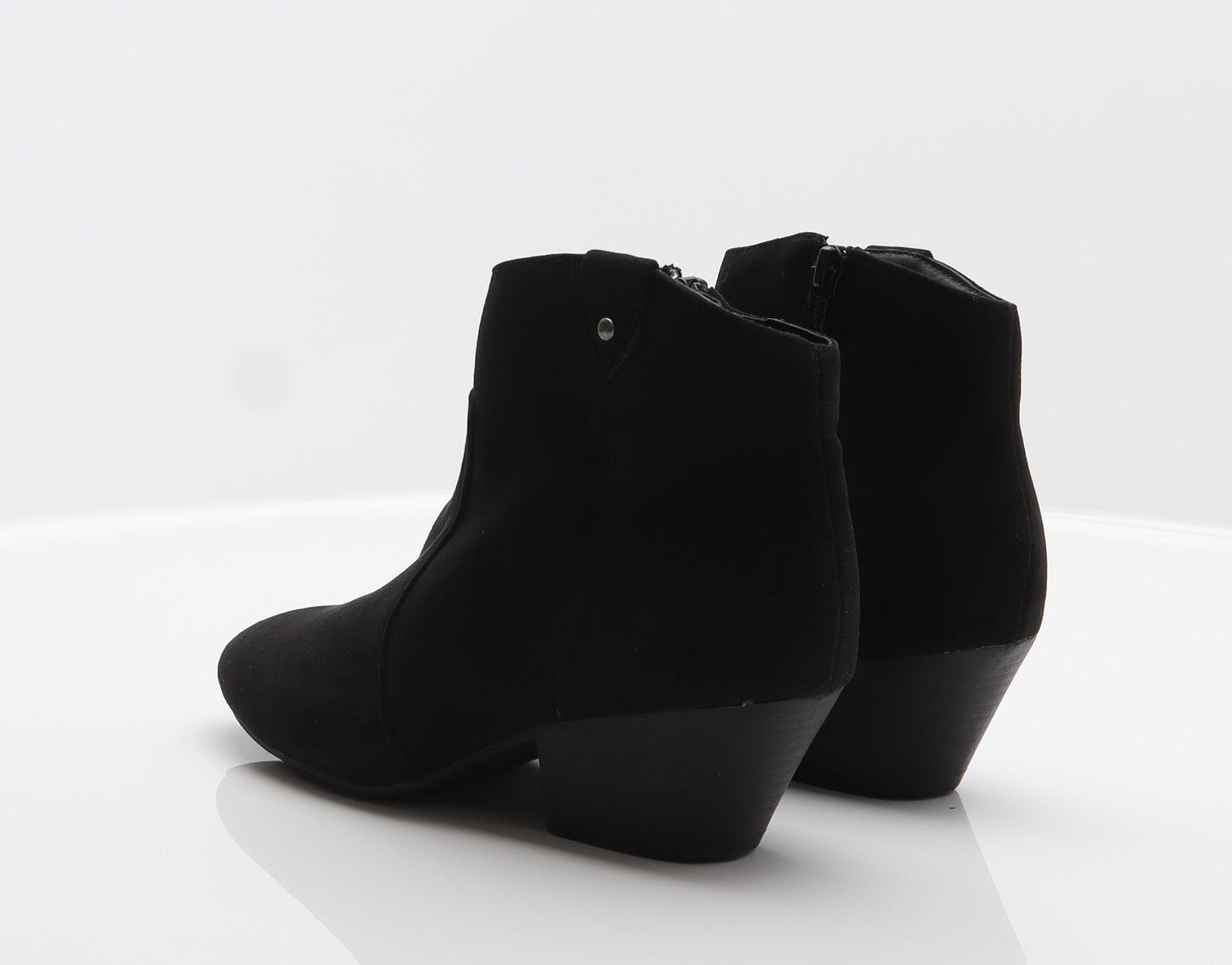 George Womens Black Polyester Bootie Boot UK 4 37