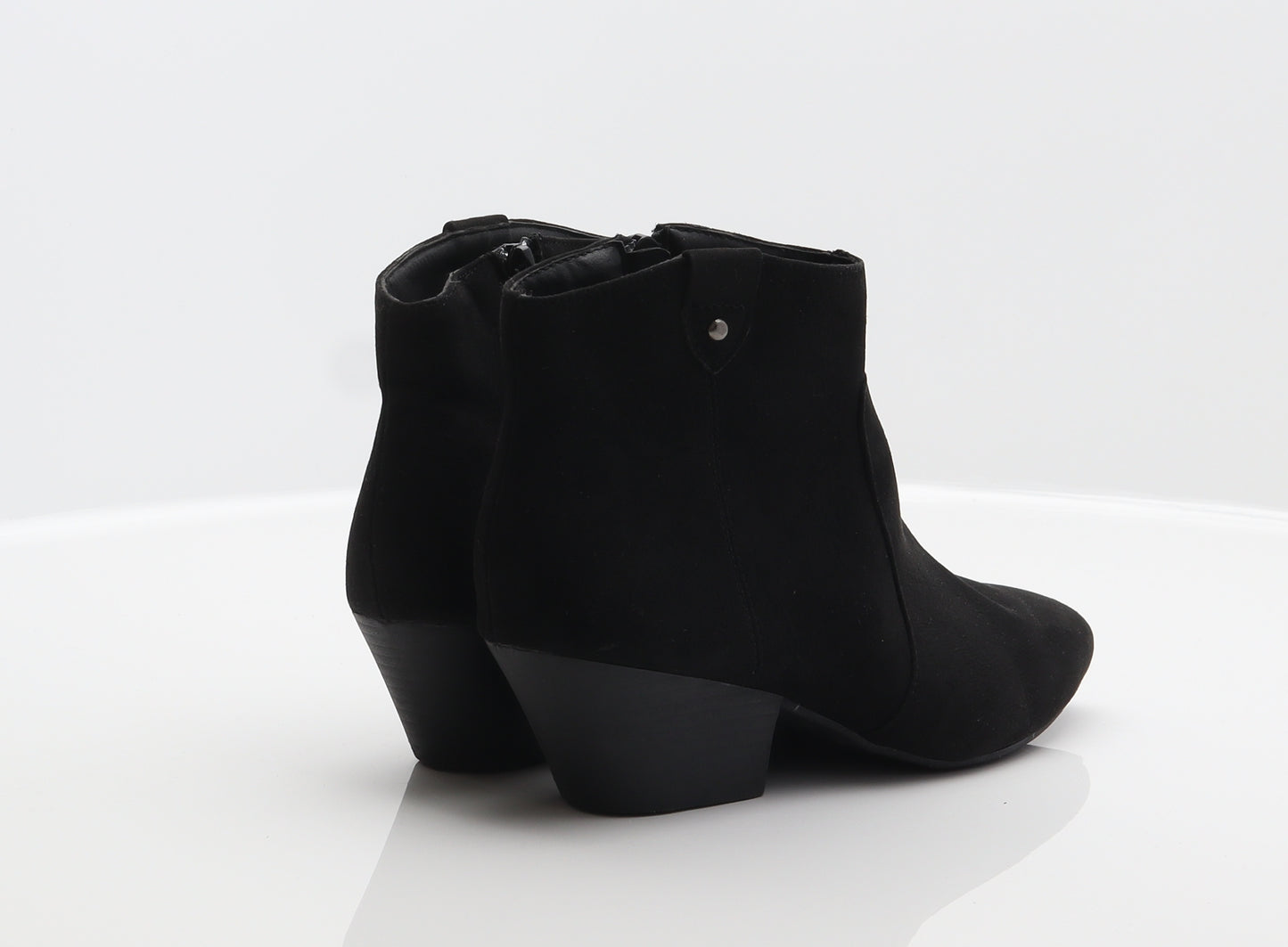 George Womens Black Polyester Bootie Boot UK 4 37