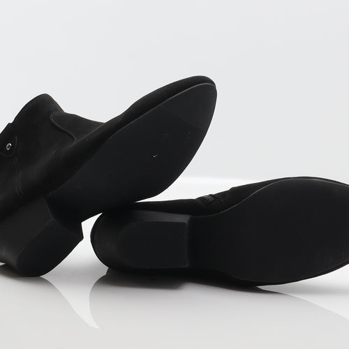 George Womens Black Polyester Bootie Boot UK 4 37