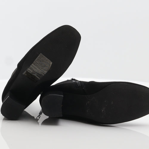 Primark Womens Black Polyester Bootie Boot UK 4 37