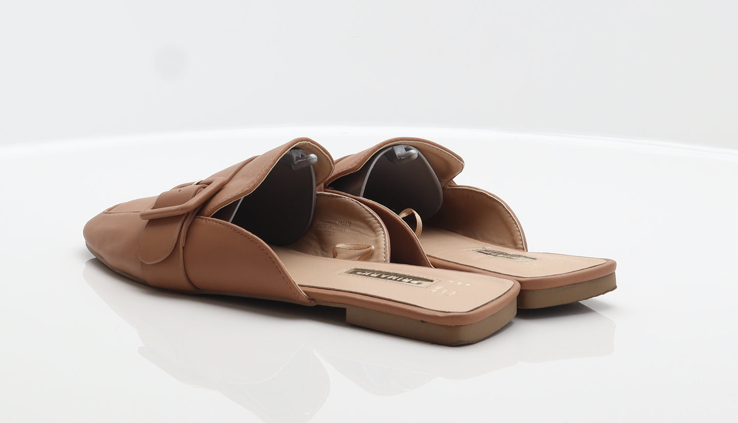 Primark Womens Beige Synthetic Mule Flat UK 8 41