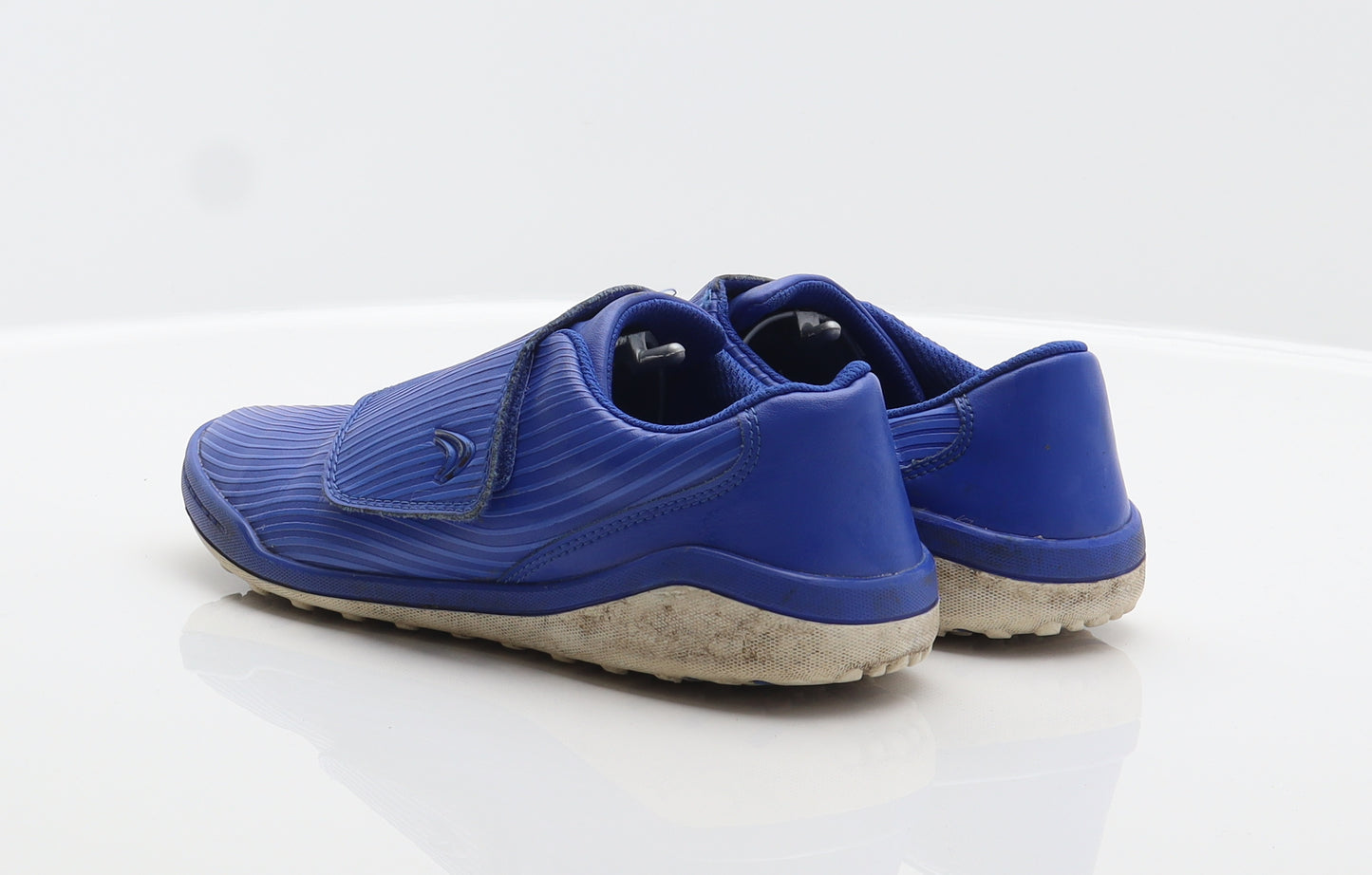 Clarks Boys Blue Striped Synthetic Trainer UK 3.5 36