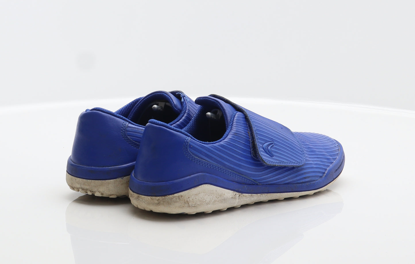 Clarks Boys Blue Striped Synthetic Trainer UK 3.5 36