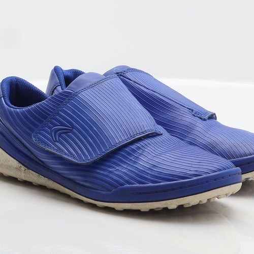 Clarks Boys Blue Striped Synthetic Trainer UK 3.5 36