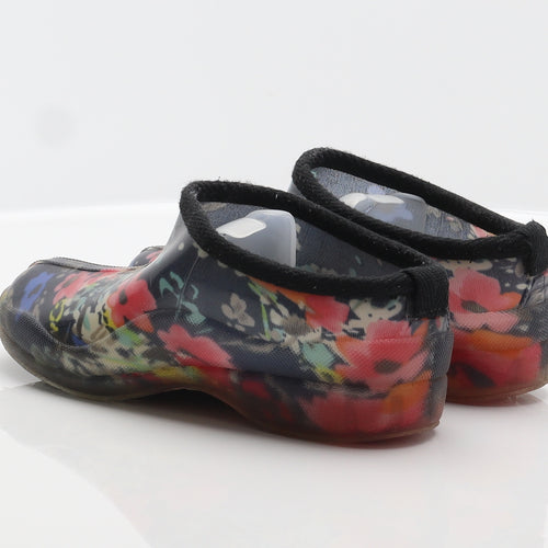 Pavers Womens Multicoloured Floral Rubber Clog Casual UK 4 37