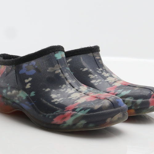 Pavers Womens Multicoloured Floral Rubber Clog Casual UK 4 37