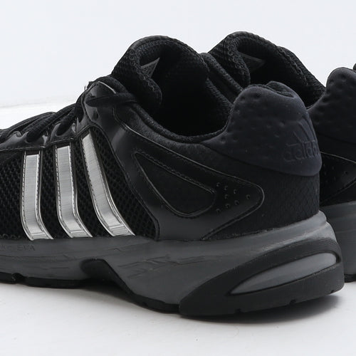 adidas Mens Black Striped Fabric Trainer UK 8 42