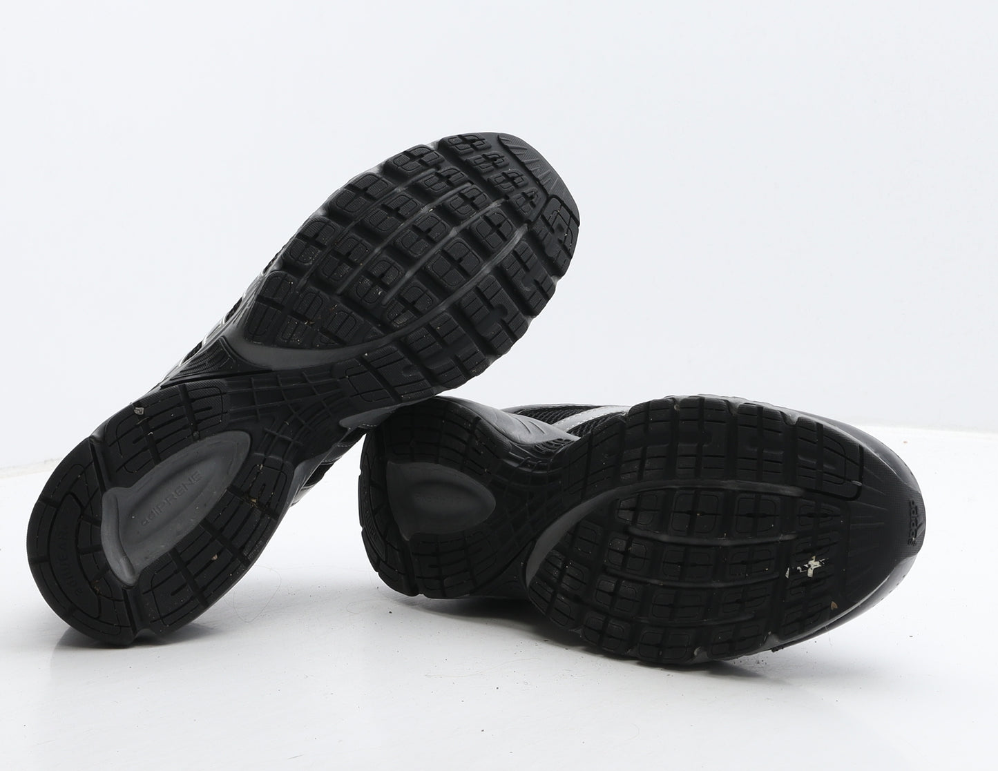 adidas Mens Black Striped Fabric Trainer UK 8 42