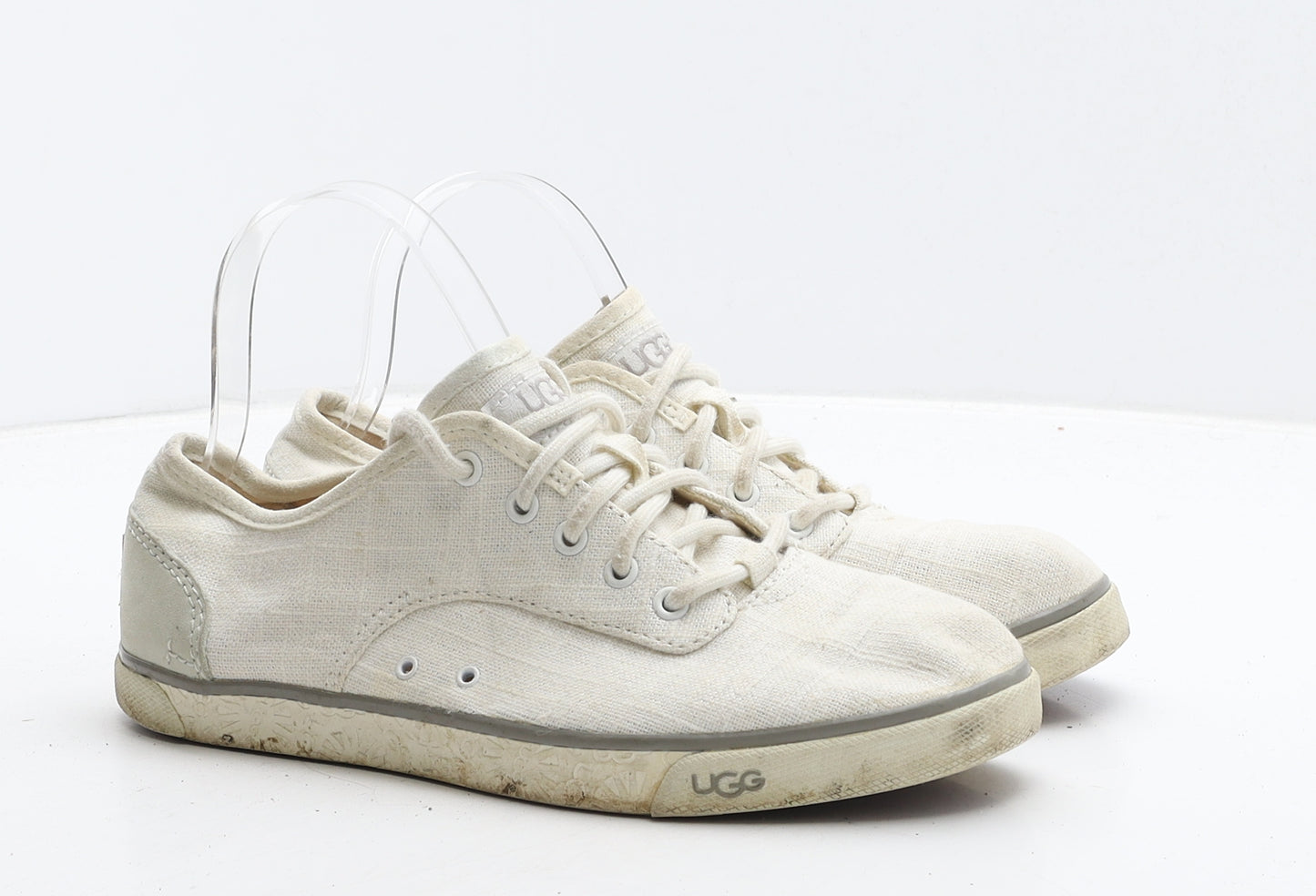 UGG Womens Ivory Fabric Trainer Casual UK 5.5 38