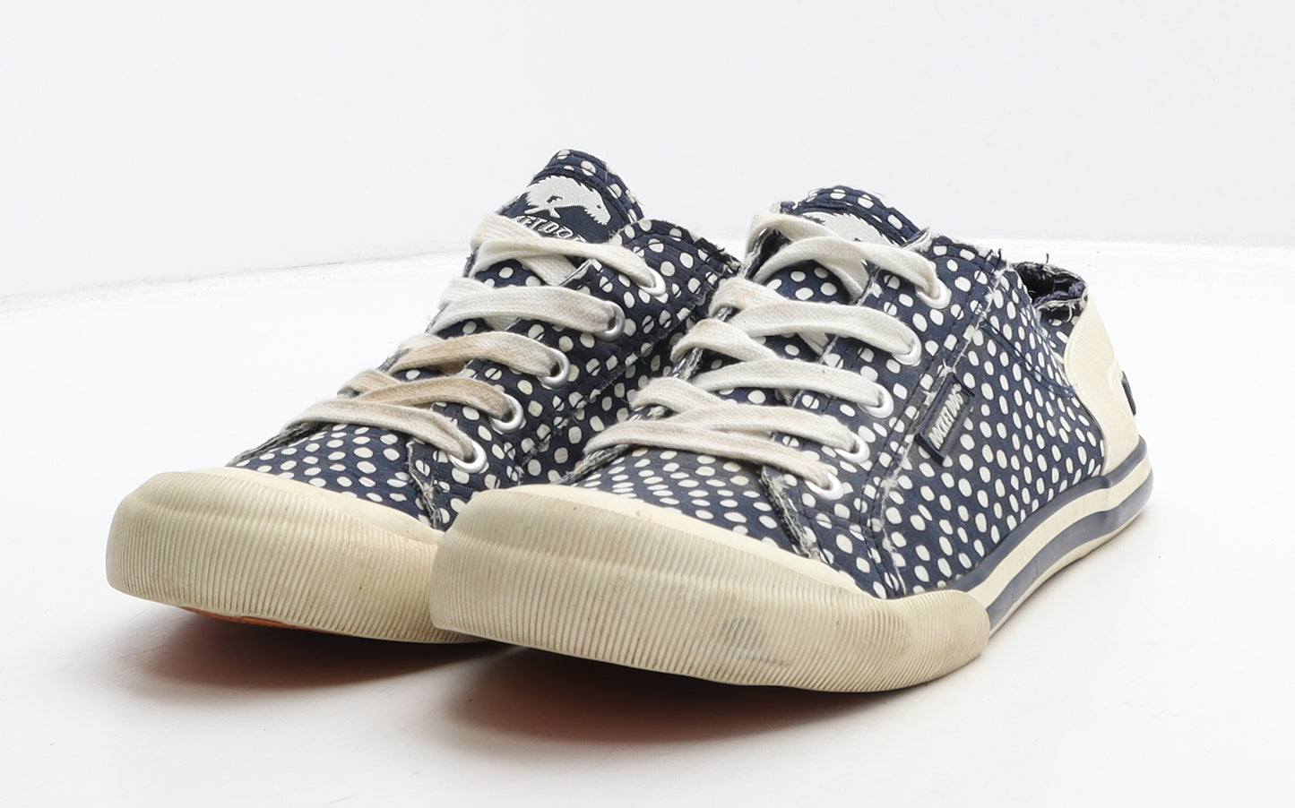 Rocket Dog Womens Blue Polka Dot Fabric Trainer UK 7 40