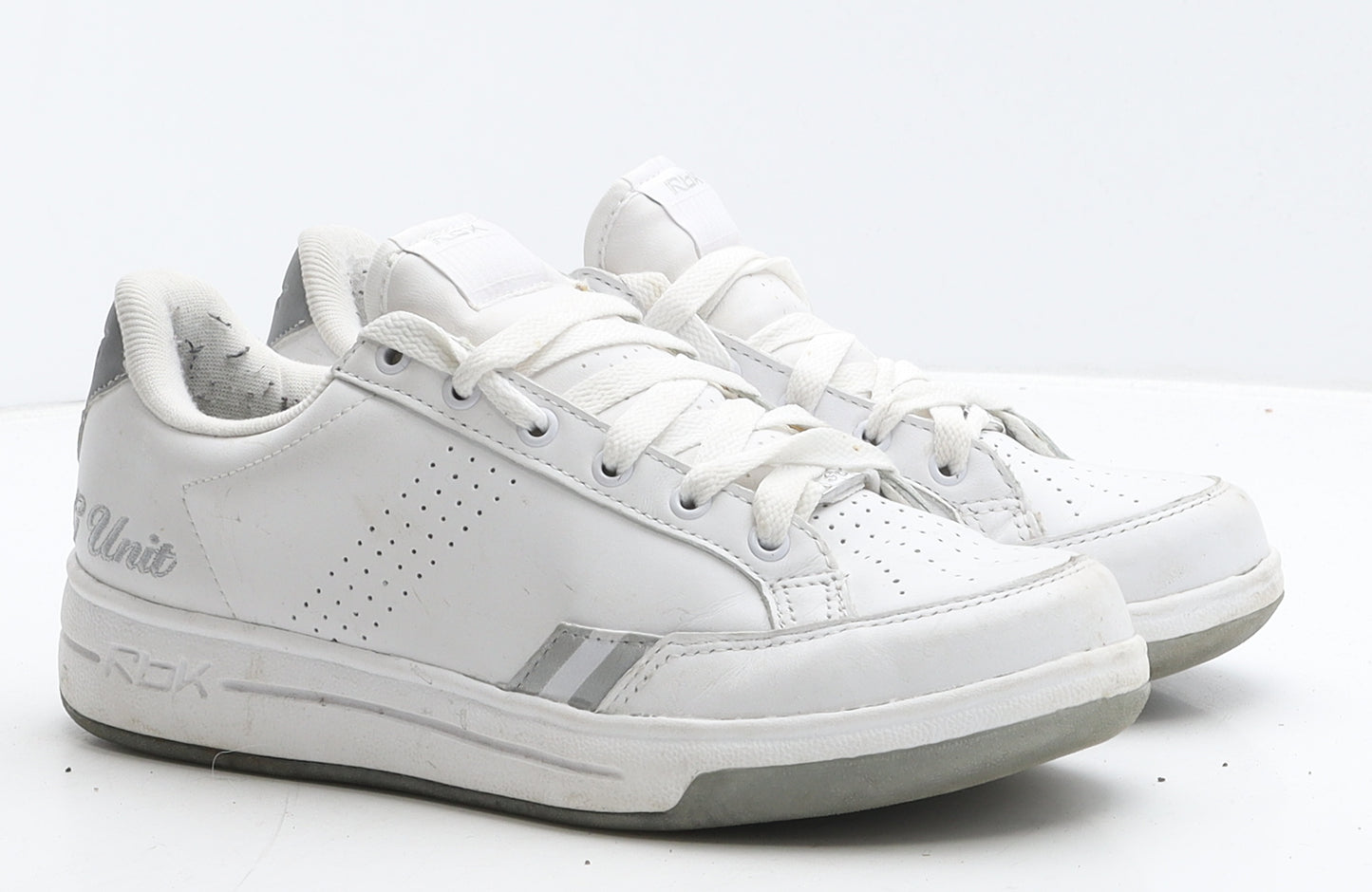 ROK Girls White Leather Trainer UK 4.5 37.5 - G Unit