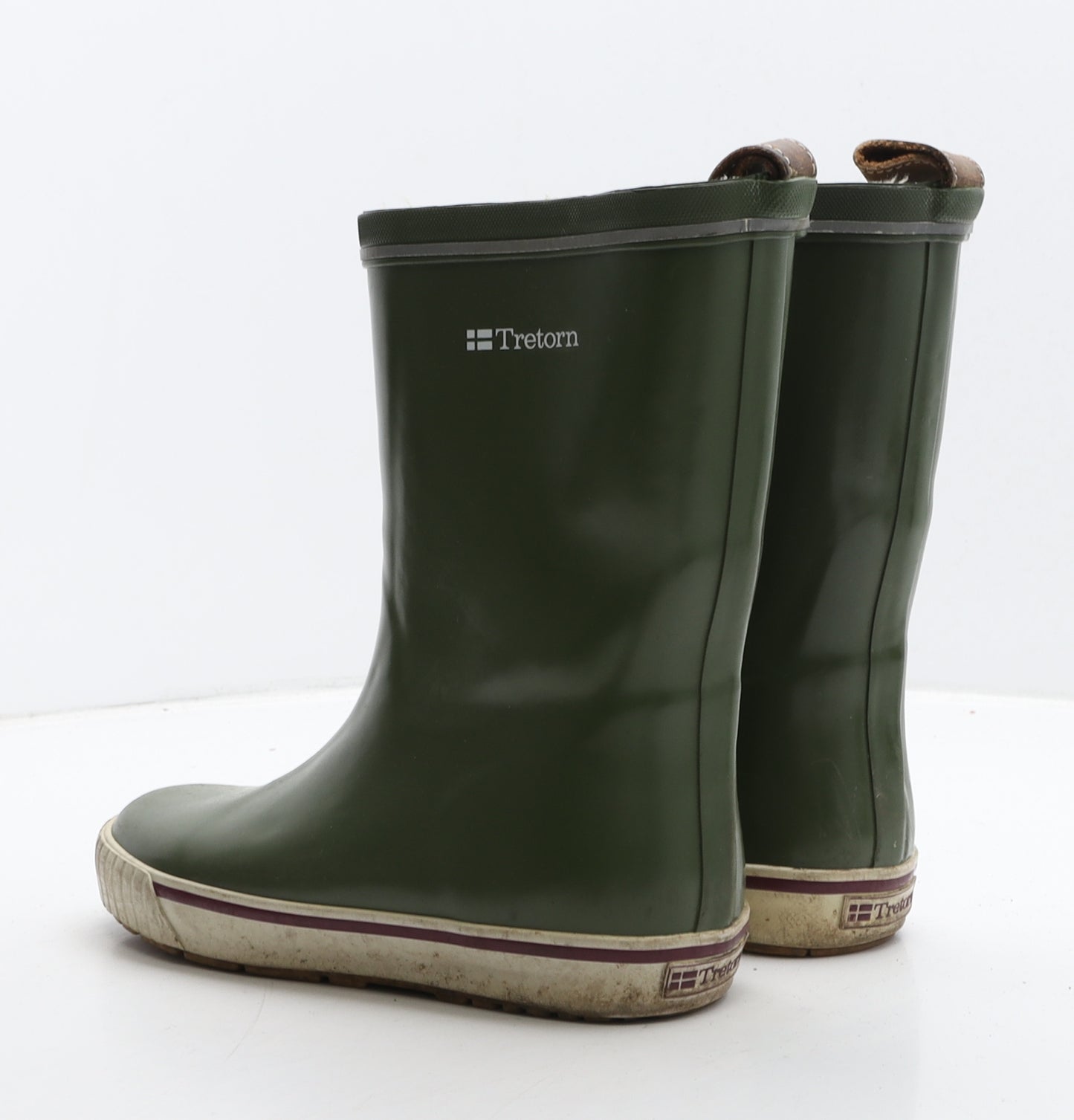 Tretorn Boys Green Rubber Wellies Boot UK 3 36